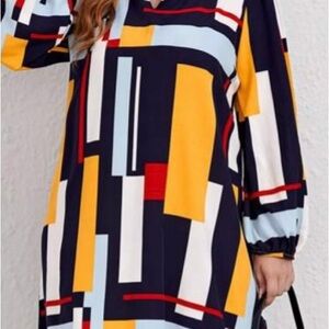 Color block dress plus size 3xl